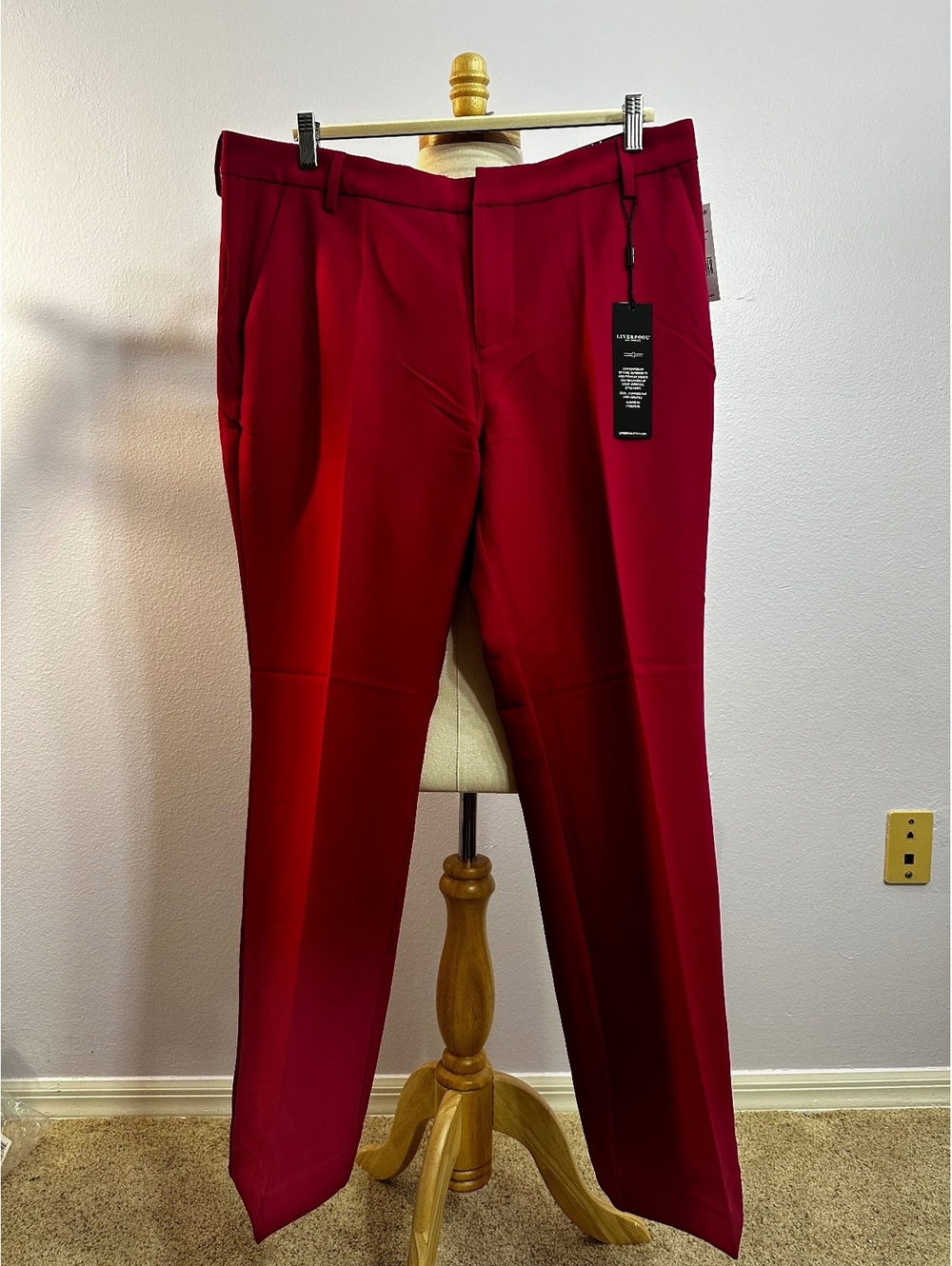 Liverpool Kelsey Flare Trouser in Star Ruby - Size 14/32
